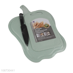 China wholesale eco-friendly kitchen cutting board and kitchen knife set
