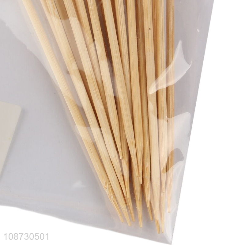 High quality 20pcs bamboo disposable fruits sticks food sticks for sale