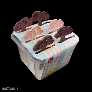 Best quality cartoon 6pcs ice pop mould popsicle mould for sale