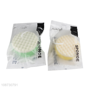Online wholesale double-sided skin-friendly soft shower bath sponge