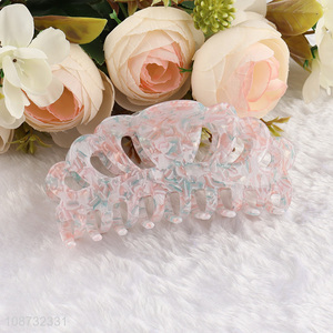 Best selling acrylic fashionable girls women hair claw clips for hair accessories