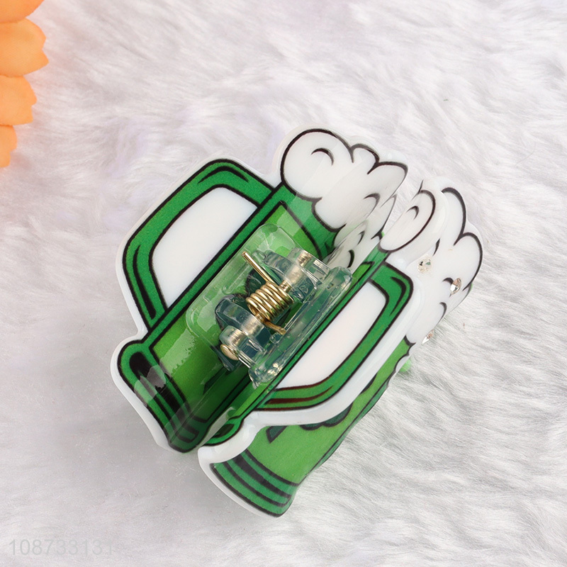 Wholesale St.Patrick's Day Hair accessories acrylic hair claw clips