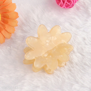 China imports flower claw clips strong hold acrylic hair clips