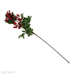 High quality artificial Christmas picks stems twigs with red berries