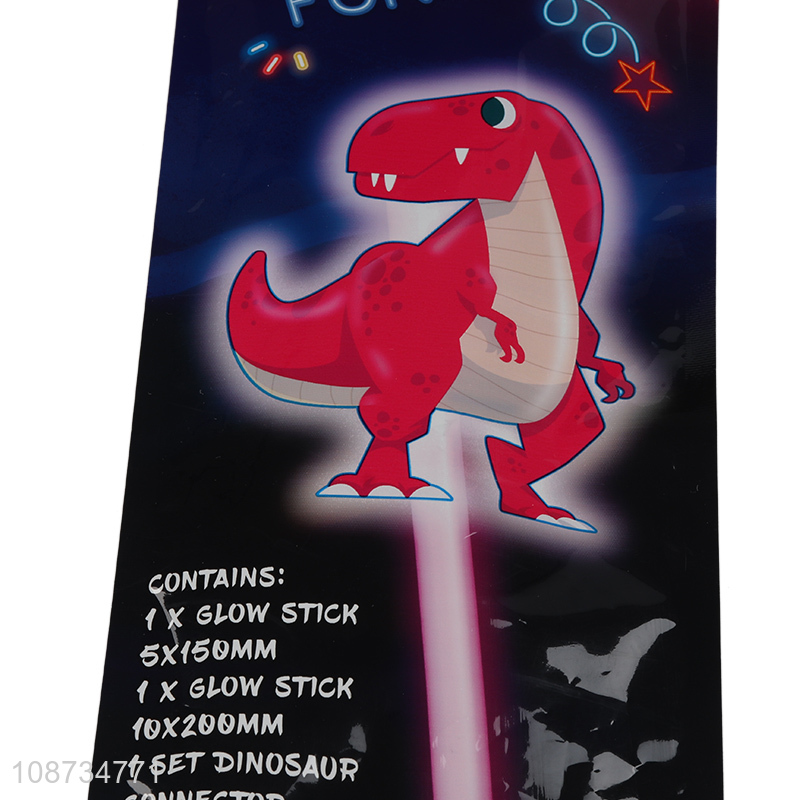 Hot products party toys glowing dinosaur shaped stick light-up sticks toys