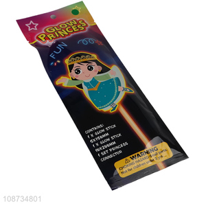 Latest design princess girls party decoration glowing stick toys for sale