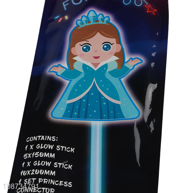 Factory direct sale girls princess glowing light-up stick toys for party