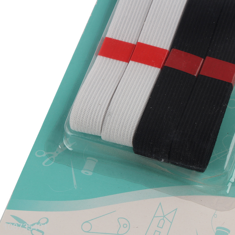 Good quality 4pcs elastic bands for sewing trousers pants skirts