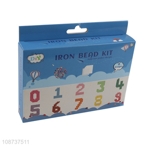 Factory price number children diy ironing bead kit toys for sale