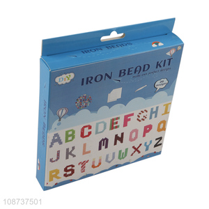 Hot selling letter kids diy iron bead kit toys ironing beads kit toys wholesale
