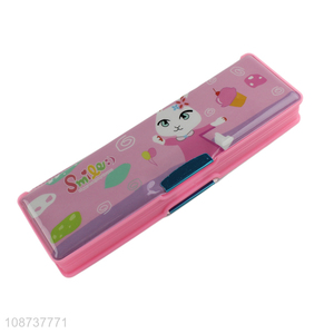 Best price cartoon students stationery storage pencil box for sale