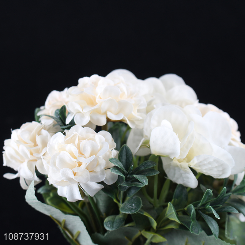 Best selling white indoor decoration artificial flower simulation flower wholesale