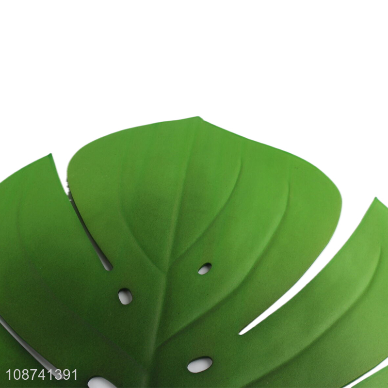 Online wholesale green palm leaf placemat for dining table decoration