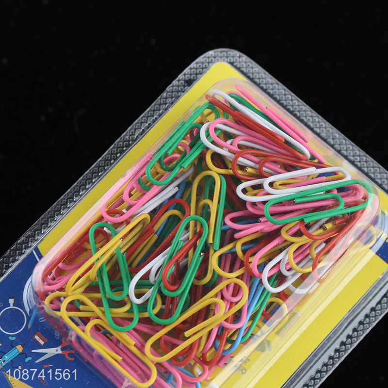 Top selling colourful office stationery clip paper clips file clips
