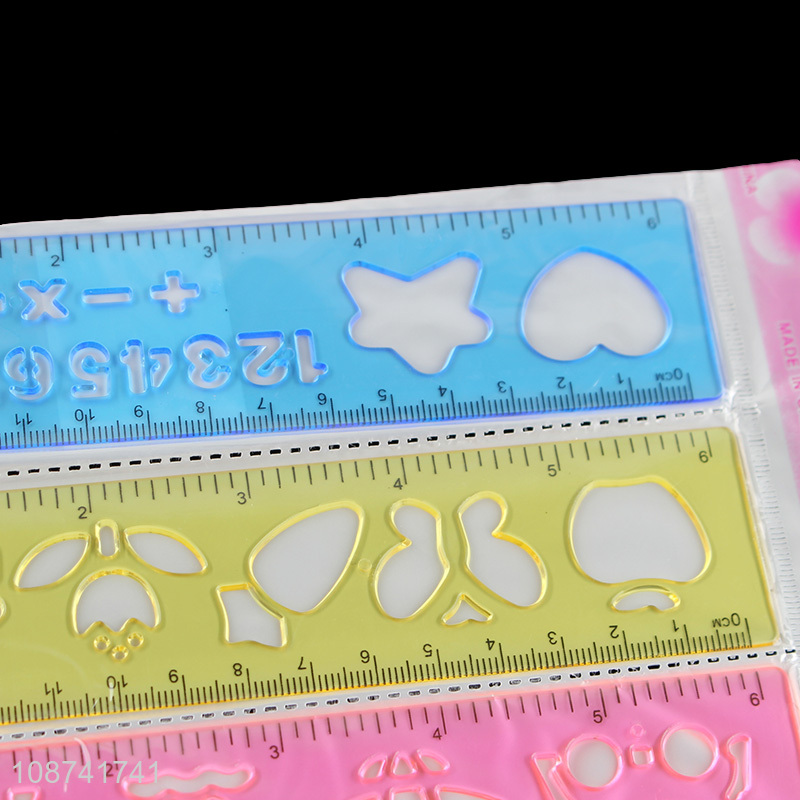 Top products kids students painting template straight ruler for sale