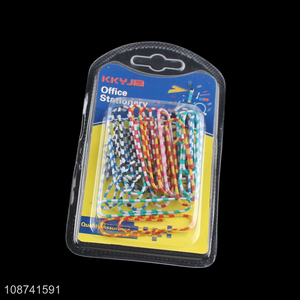 Hot selling reusable school office paper clips file clips set wholesale
