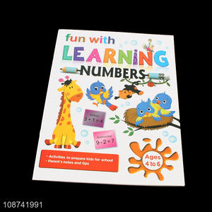 Factory price learning number books activities to prepare kids for school