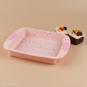 China supplier silicone non-stick home cake baking pan cake mould for sale
