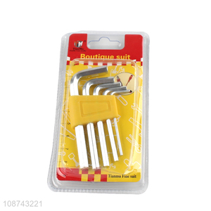 Good quality 5-piece hex key set allen wrench set hand tools