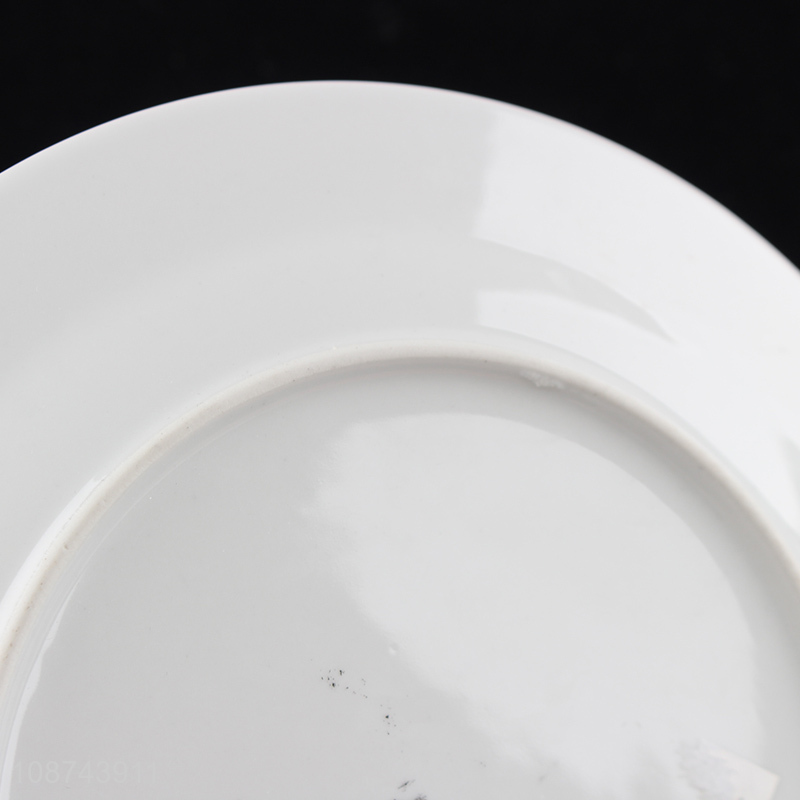 Popular product Christmas ceramic plates Xmas dessert plates