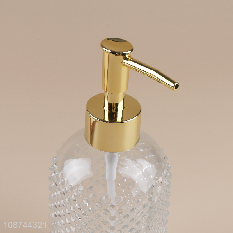 China supplier clear bathroom accessories liquid soap dispenser bottle for sale