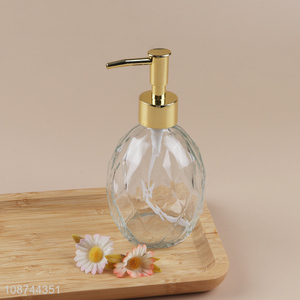 Best price glass bathroom accessories liquid soap dispenser bottle for home hotel
