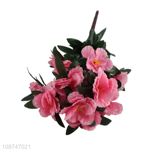 New product 6 branch 30 head artificial flower faux azalea for home decor