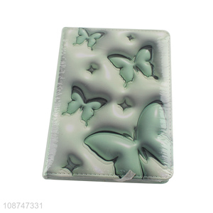 Popular products 3d butterfly hardcover book appointment book for sale