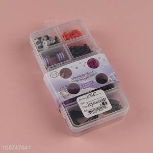 China supplier plastic jewelry making children diy beads kit toys