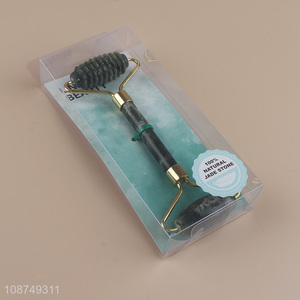 Top products double-headed natural jade stone facial massage roller for women