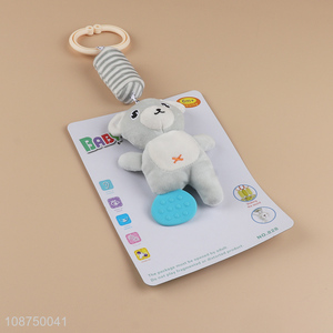 New product cute cartoon bear baby toddler teething rattle toy