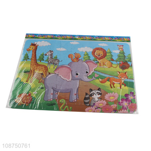 Hot Selling DIY Coloring Jungle Animal Jigsaw Puzzle Toy
