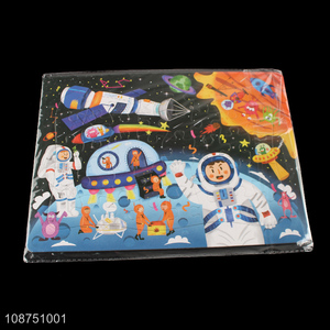 Factory price cartoon space jigsaw puzzle toy for kids age 3-5