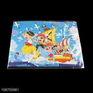 Customized cartoon pirate ship jigsaw puzzle toy for boys girls