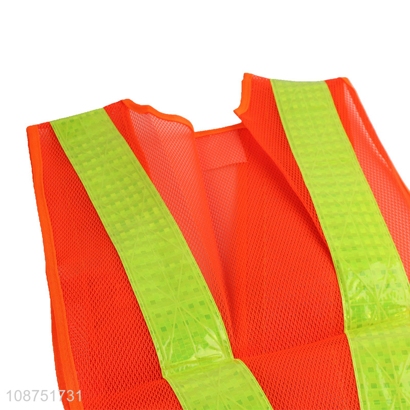 Wholesale custom logo breathable construction road safety vest reflective vest