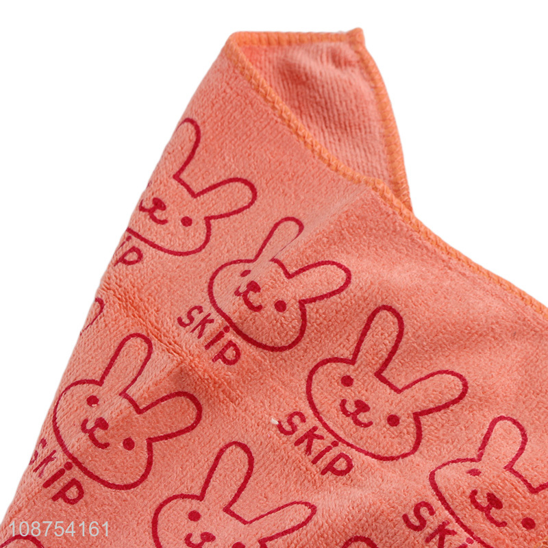 Wholesale multi-use bunny printed super absorbent cleaning cloths cleaning towels