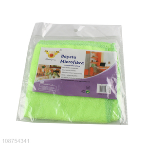 Wholesale strong water absorption microfiber cleaning cloths kitchen cleaning towel