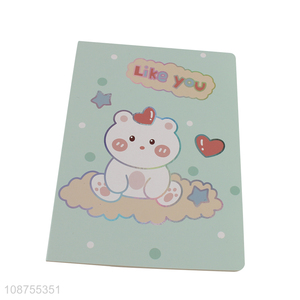 China products cartoon bear cover 64pages notebook for students