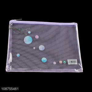 New arrival A5 transparent school office file bag for sale