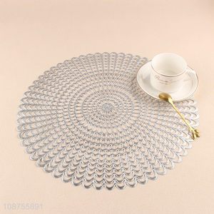High quality metallic placemat hollow out placemat for dining tale decor