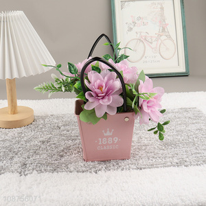 New arrival artificial potted flower home office table centerpieces