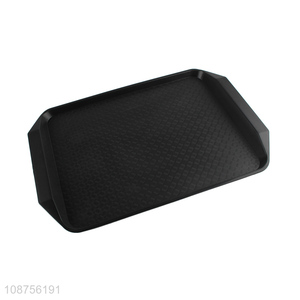 Wholesale hotel restaurant non-slip plastic food serving tray meal tray