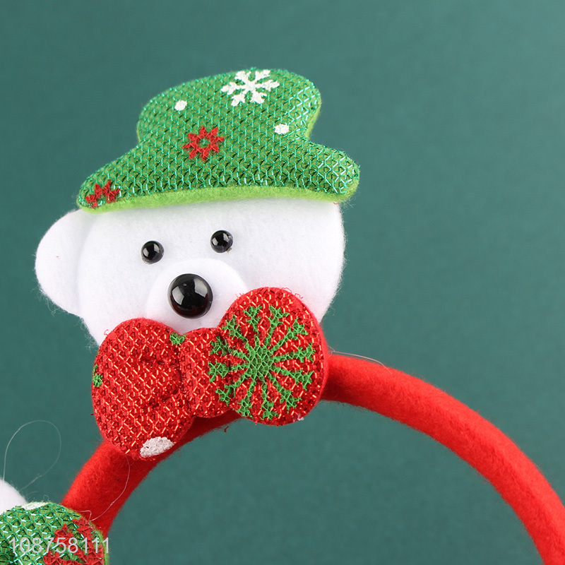 Good sale christmas supplies snowman hair hoop hair accessories