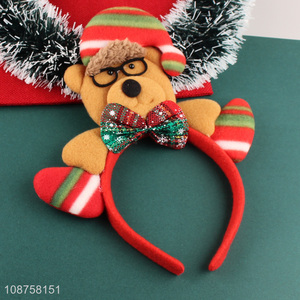 Best selling bear christmas hair hoop hair accessories