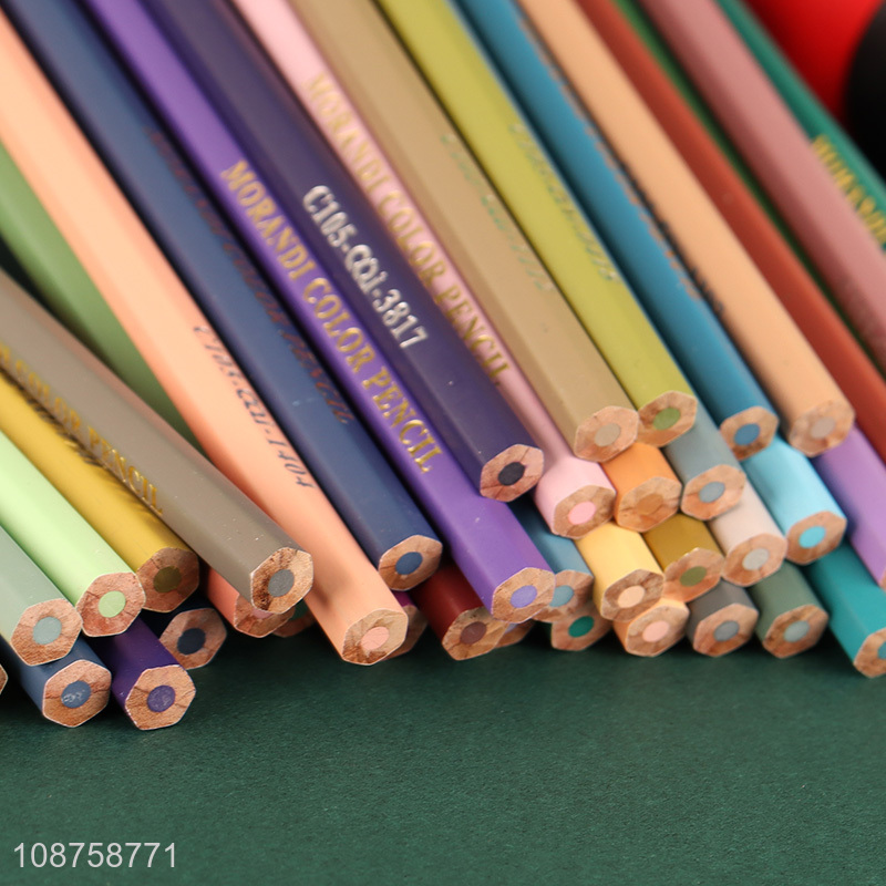 Wholesale 48 colors Morandi colored pencils for coloring and painting