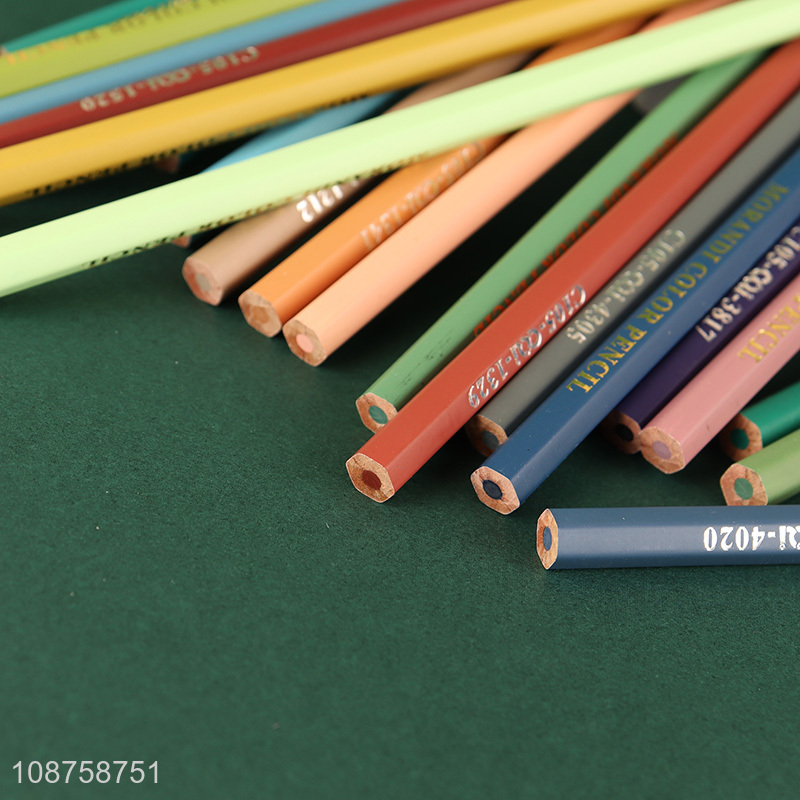Wholesale 24 colors Morandi colored pencils drawing pencils art supplies
