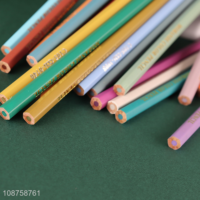 Wholesale 36 colors Morandi colored pencils art supplies for teens kids