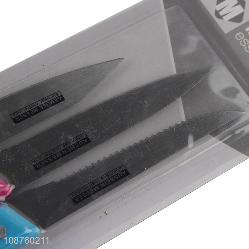 China products 3pcs kitchen knife fruit knife set for sale