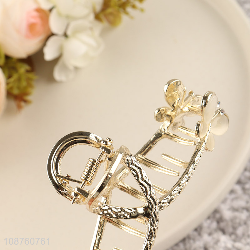 New product metal flower hair claw clip alloy hair clamp for women