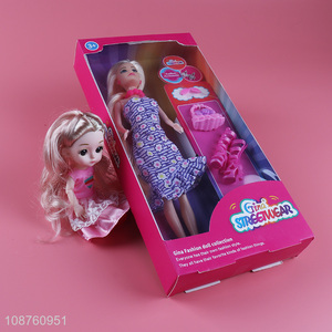 Wholesale 11.5-inch fashion dress up doll girls beauty doll set